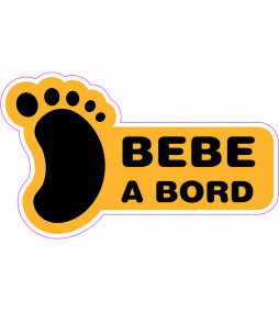 Sticker BÉBÉ À BORD 21x15 cm